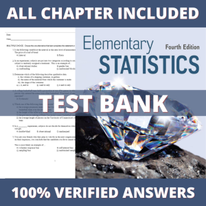 Test Bank for Elementary Statistics 4th Edition by Navidi